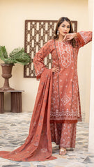 Dressline Launching New Unstitched  3 Pcs Premium Chikankari Emb Digital Printed Lawn Collection