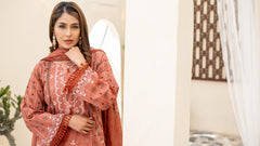 Dressline Launching New Unstitched  3 Pcs Premium Chikankari Emb Digital Printed Lawn Collection