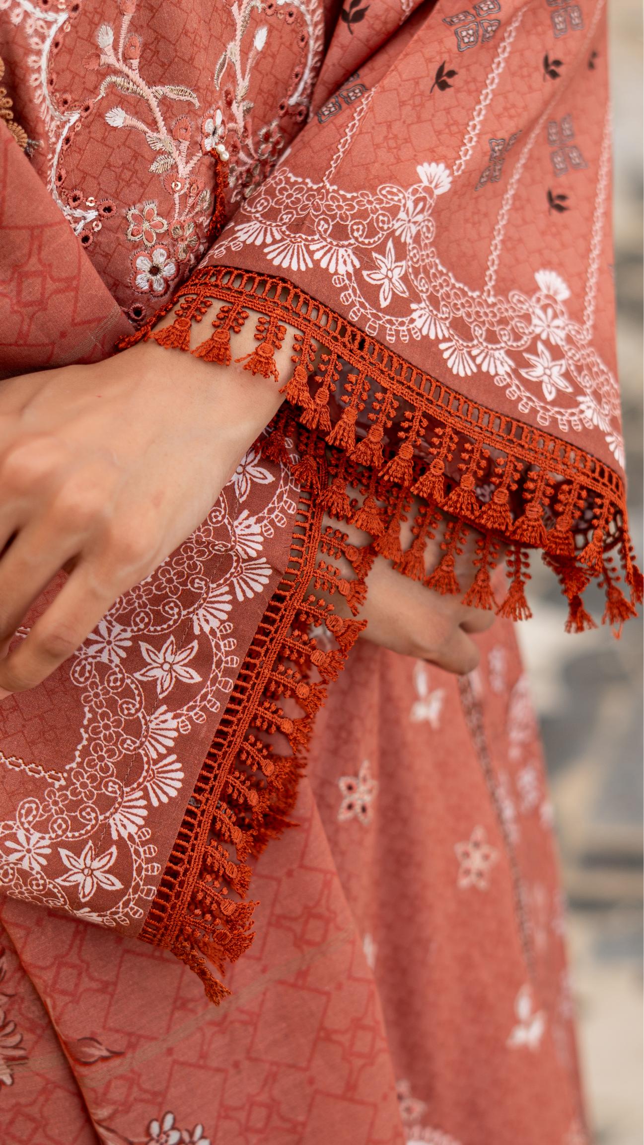 Dressline Launching New Unstitched  3 Pcs Premium Chikankari Emb Digital Printed Lawn Collection