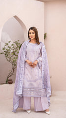 Dressline Launching New Unstitched  3 Pcs Premium Emb ChikankariJacquard Lawn Collection
