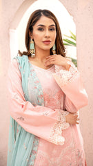 Dressline Launching New Unstitched  3 Pcs Premium Emb ChikankariJacquard Lawn Collection