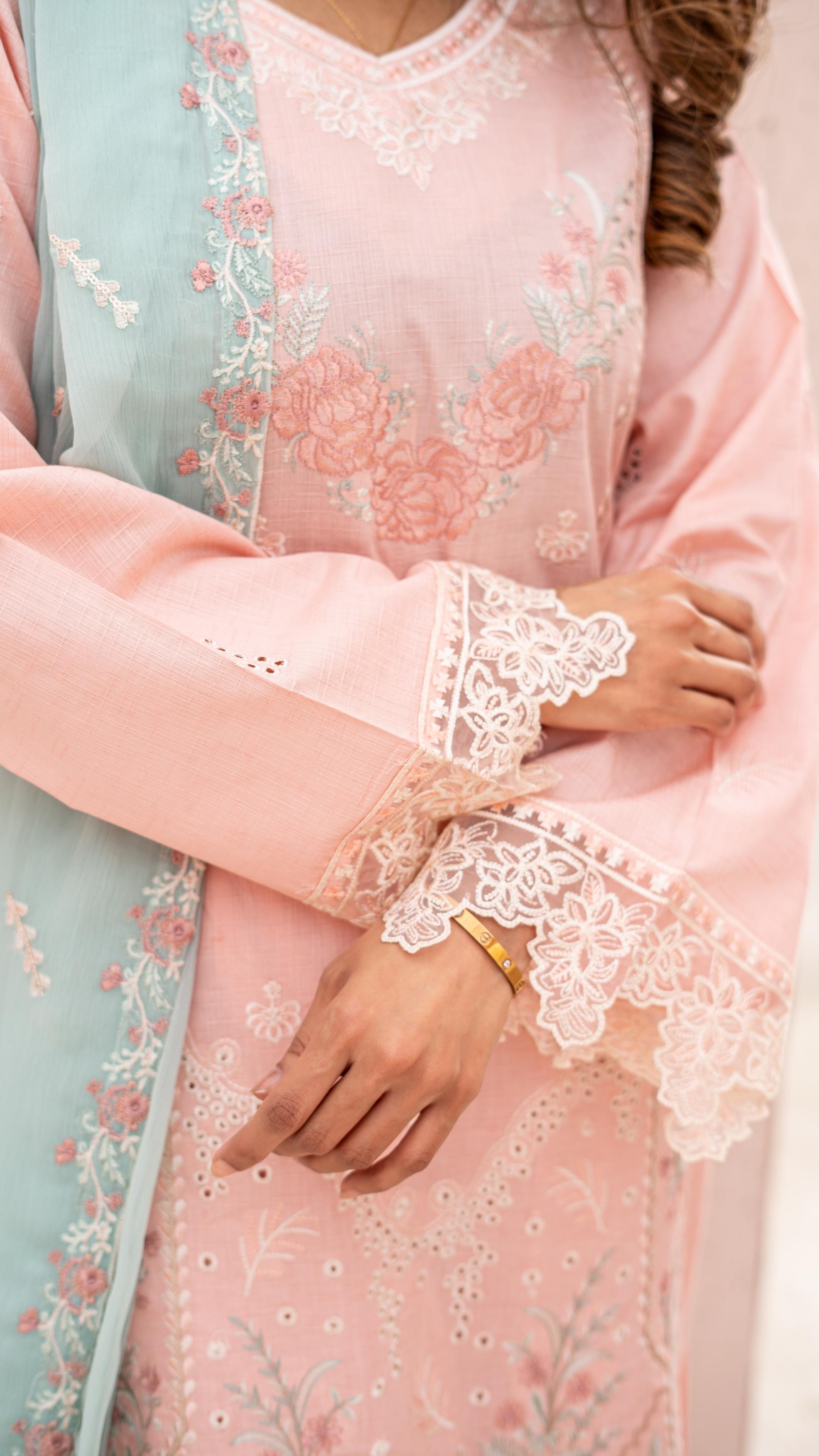 Dressline Launching New Unstitched  3 Pcs Premium Emb ChikankariJacquard Lawn Collection