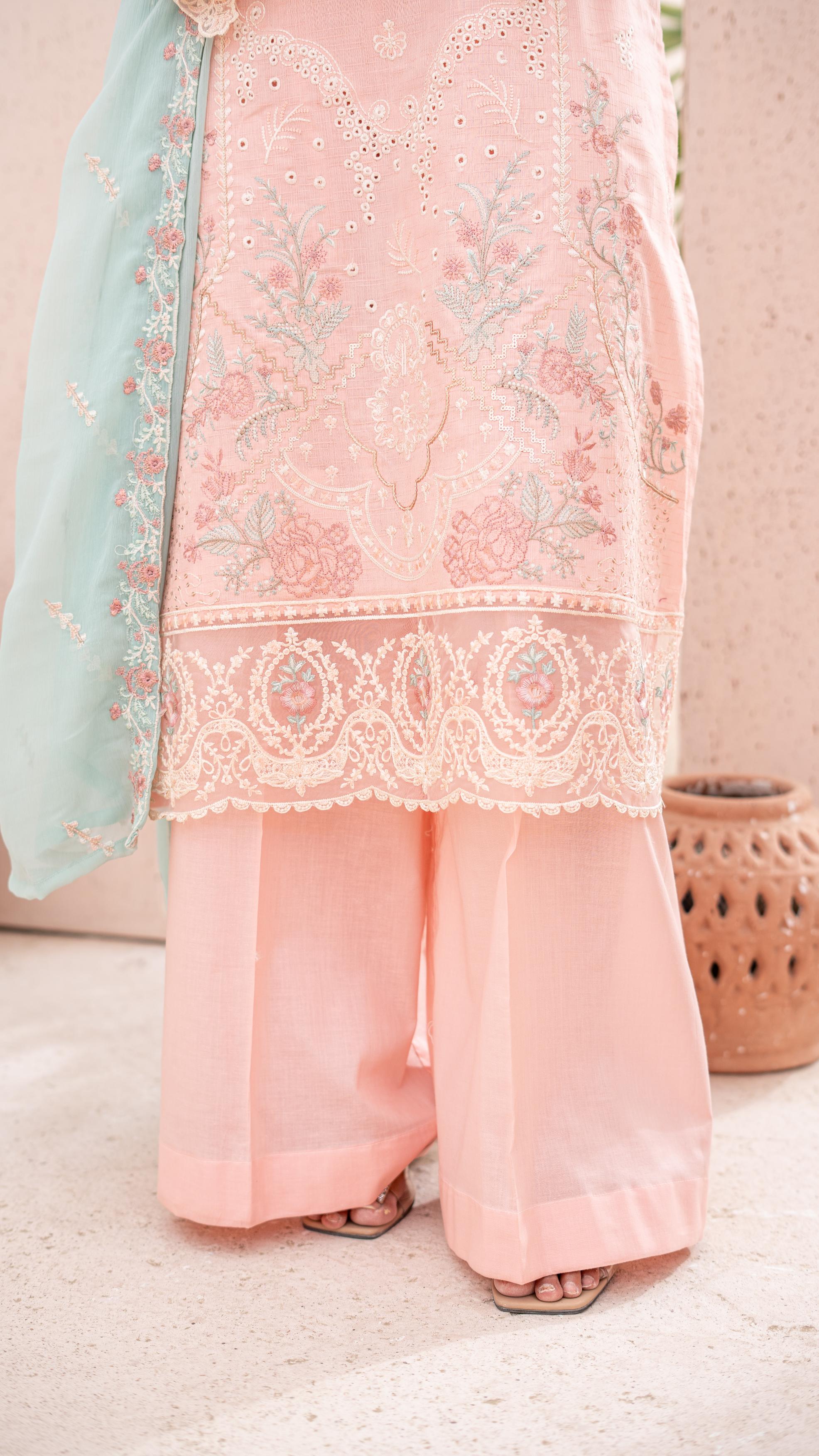 Dressline Launching New Unstitched  3 Pcs Premium Emb ChikankariJacquard Lawn Collection