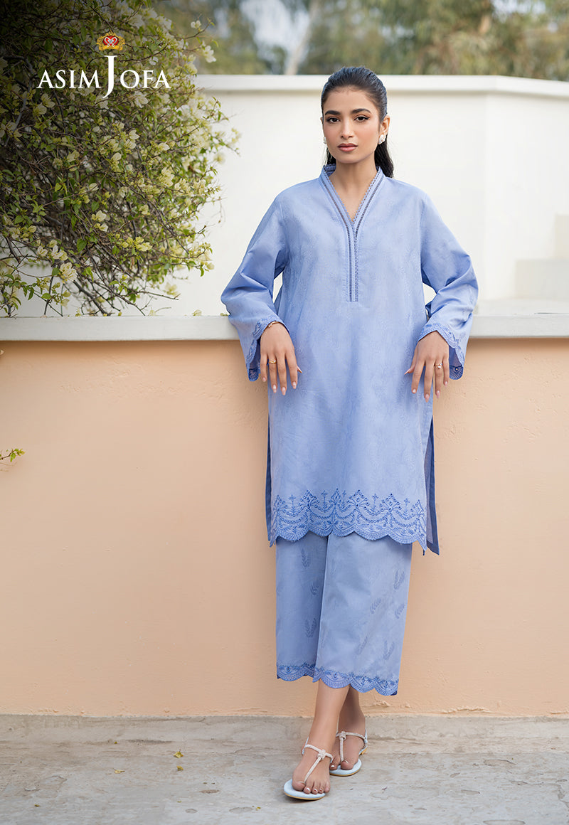 Asim Jofa Essential Pret Drop 6 Ajpb-103 Embroidered Cambric 2 Pcs