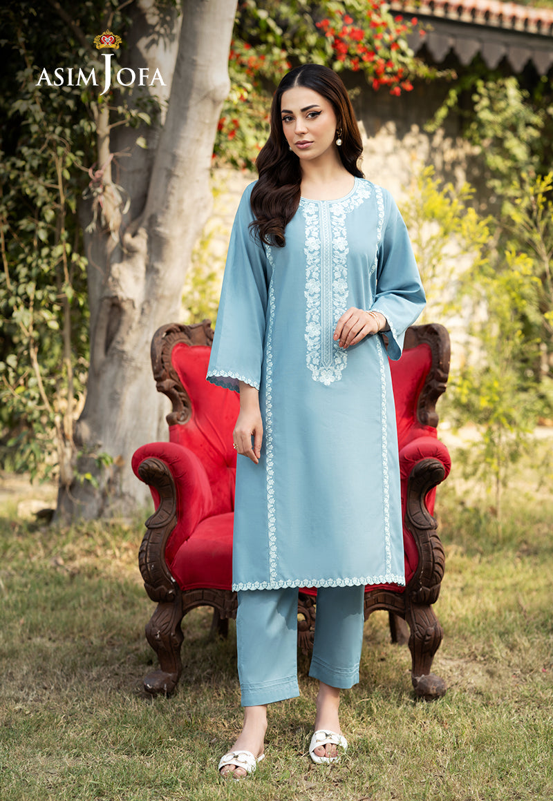 Asim Jofa Essential Pret Drop 6 Ajpb-101 Embroidered Cambric 2 Pcs