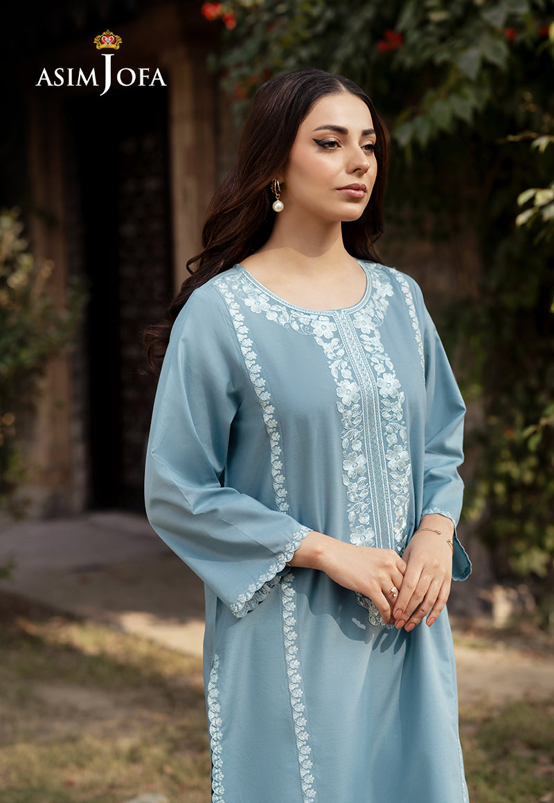 Asim Jofa Essential Pret Drop 6 Ajpb-101 Embroidered Cambric 2 Pcs