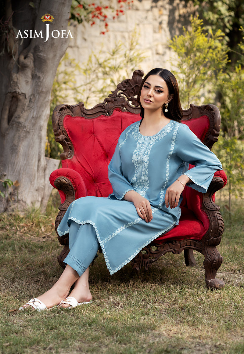 Asim Jofa Essential Pret Drop 6 Ajpb-101 Embroidered Cambric 2 Pcs