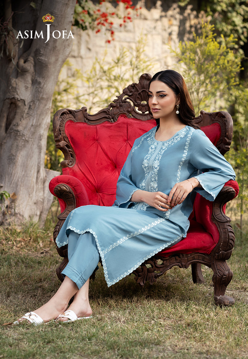 Asim Jofa Essential Pret Drop 6 Ajpb-101 Embroidered Cambric 2 Pcs