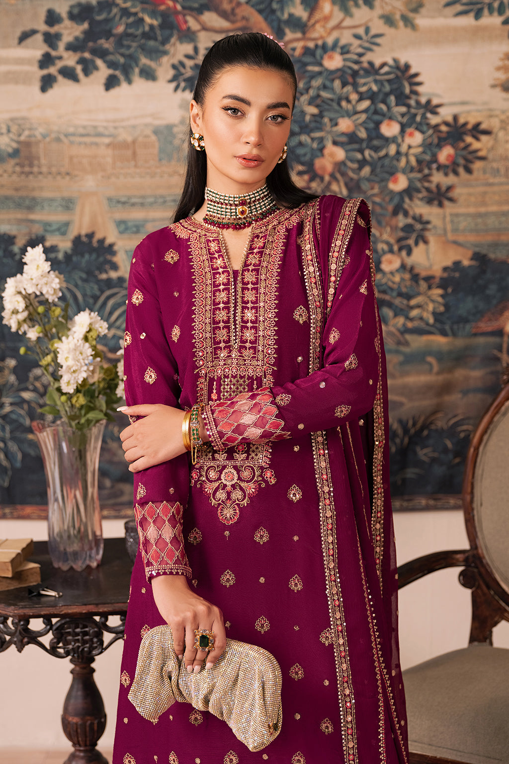 Estella By Sheenora Unstitched 3 Piece Luxury Formals Collection'2025-RAYA