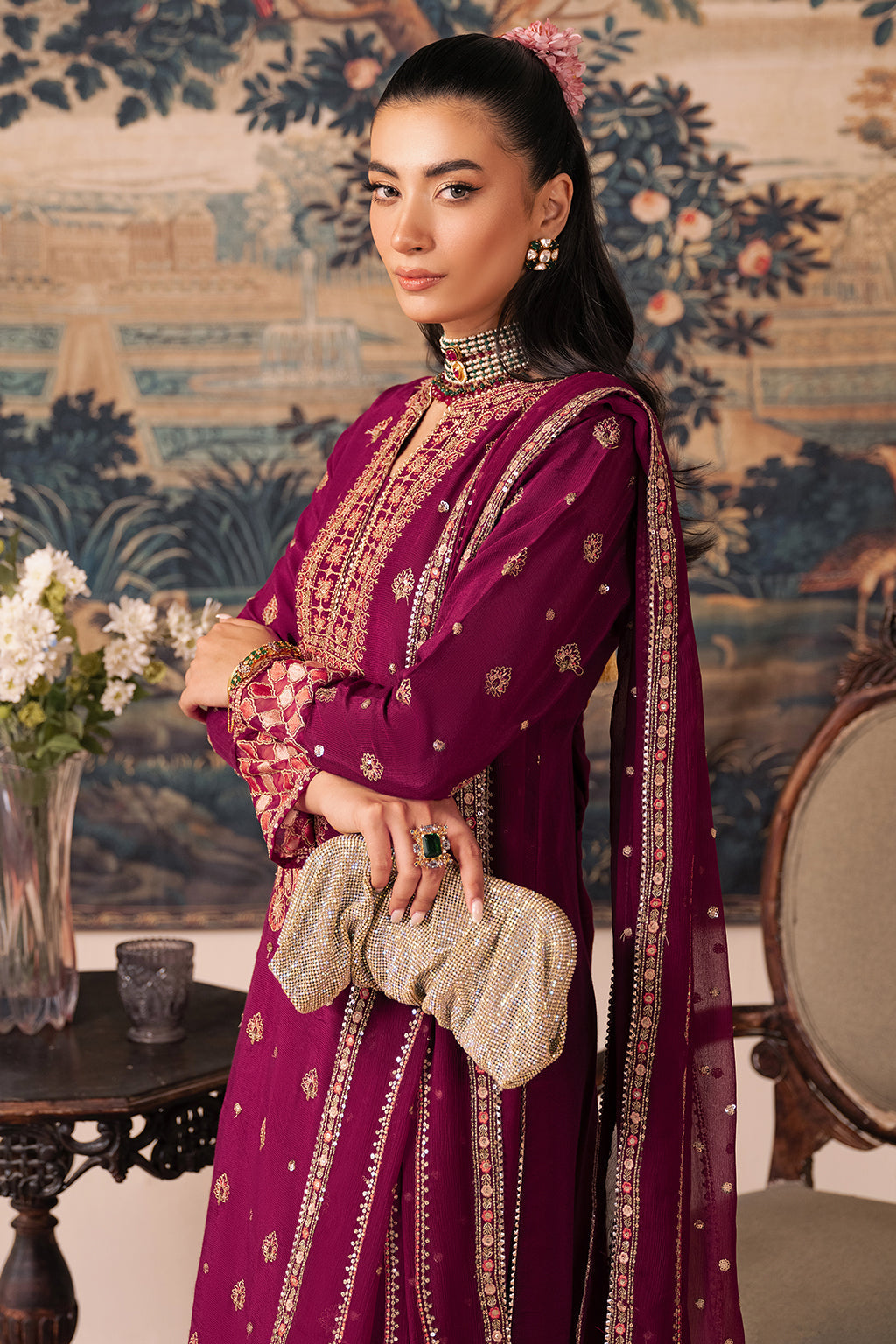 Estella By Sheenora Unstitched 3 Piece Luxury Formals Collection'2025-RAYA
