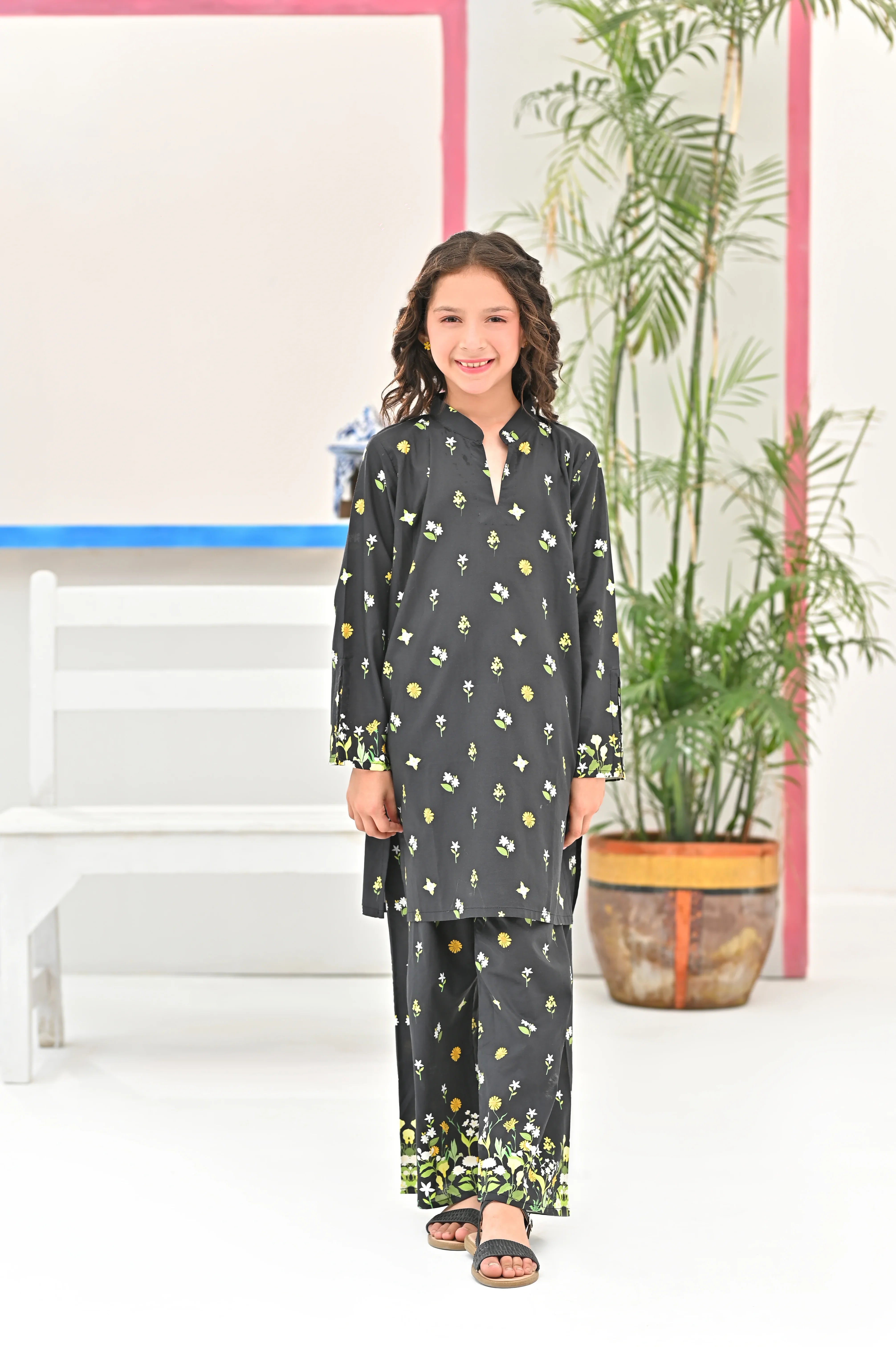 Dhaga Stitched 2 Piece Premium Cotton Lawn Kids Collection'2025-Kiera