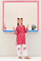 Dhaga Stitched 2 Piece Premium Cotton Lawn Kids Collection'2025-Faline