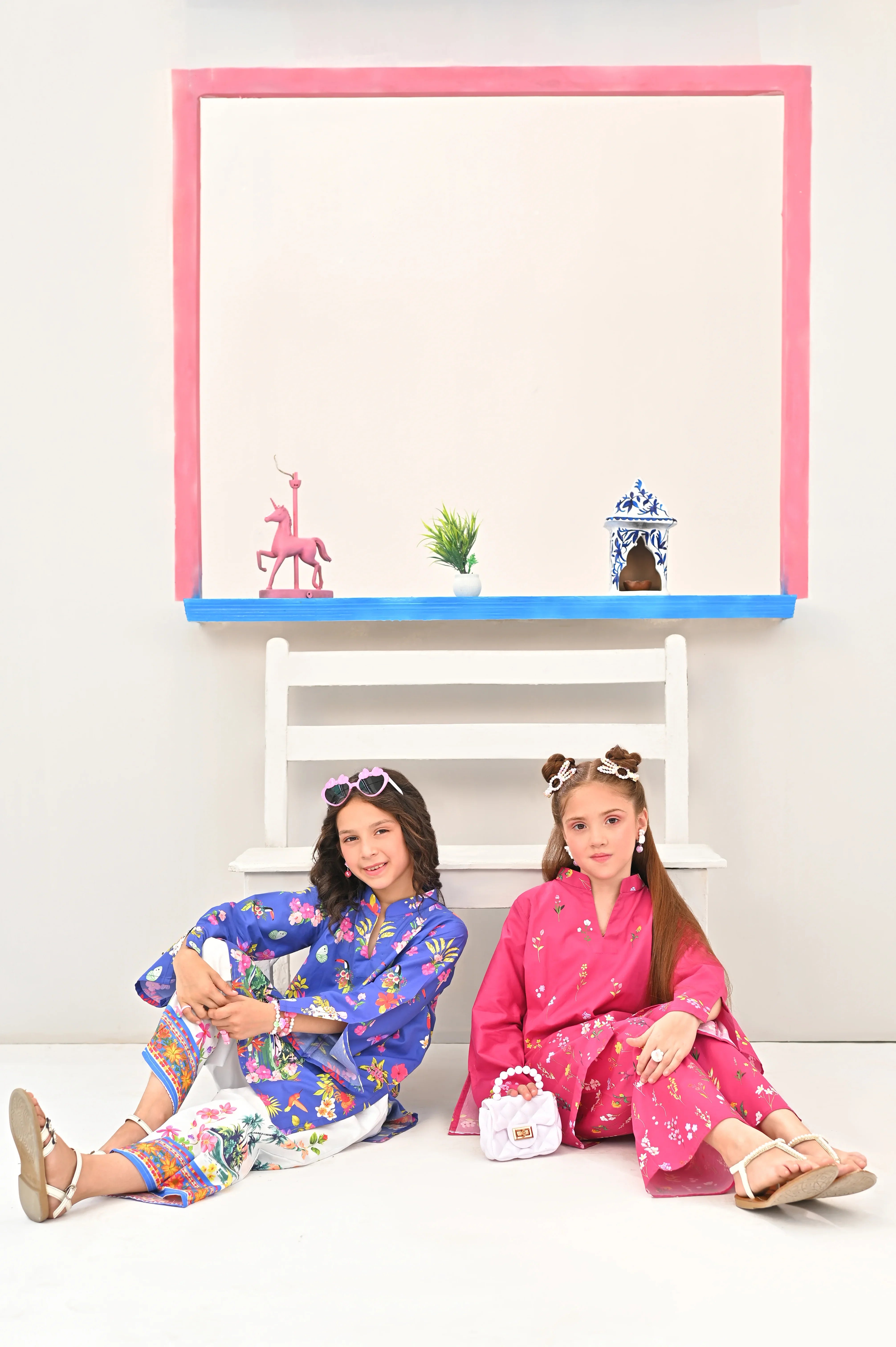 Dhaga Stitched 2 Piece Premium Cotton Lawn Kids Collection'2025-Pixie