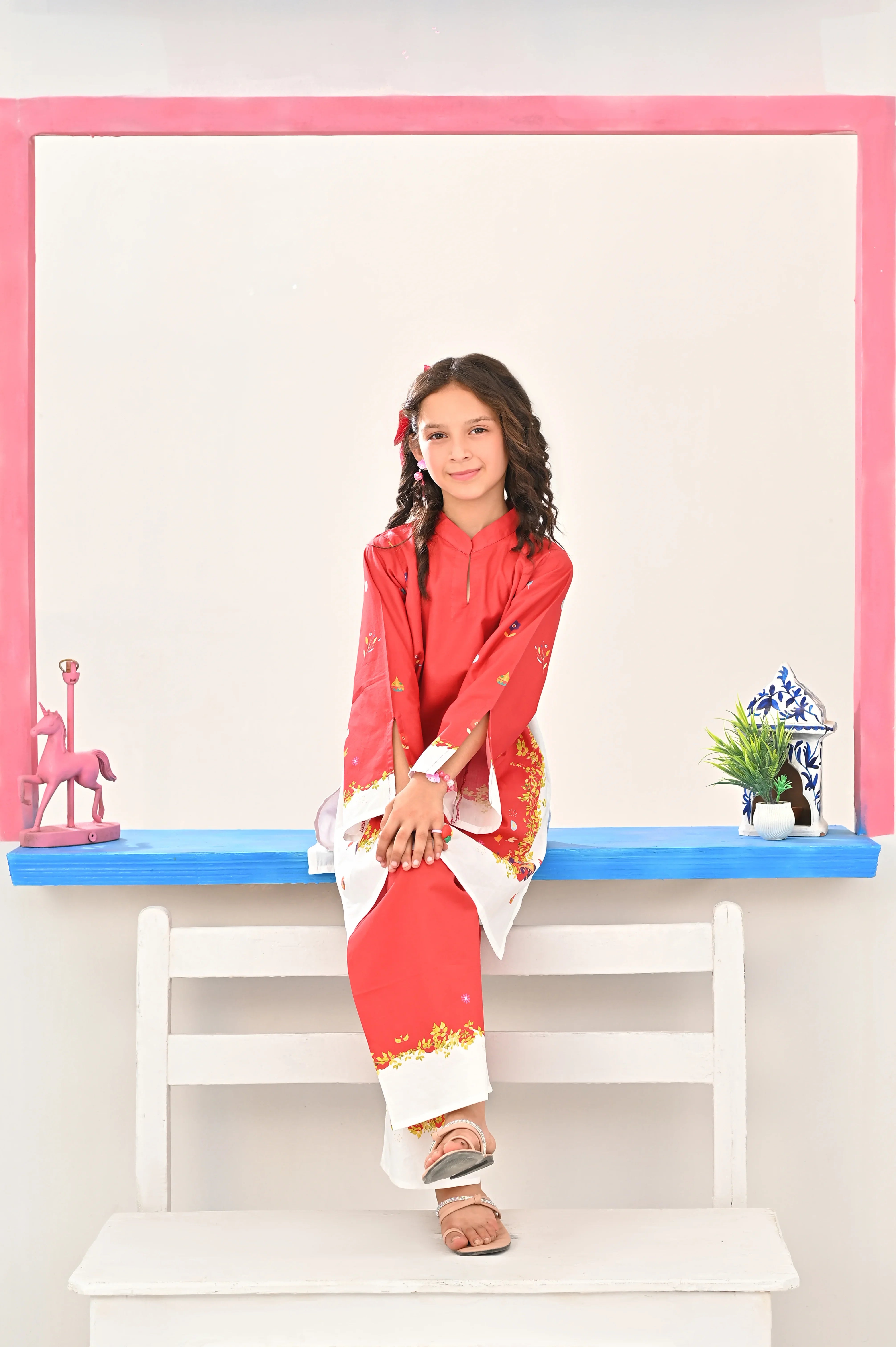 Dhaga Stitched 2 Piece Premium Cotton Lawn Kids Collection'2025-ANNA