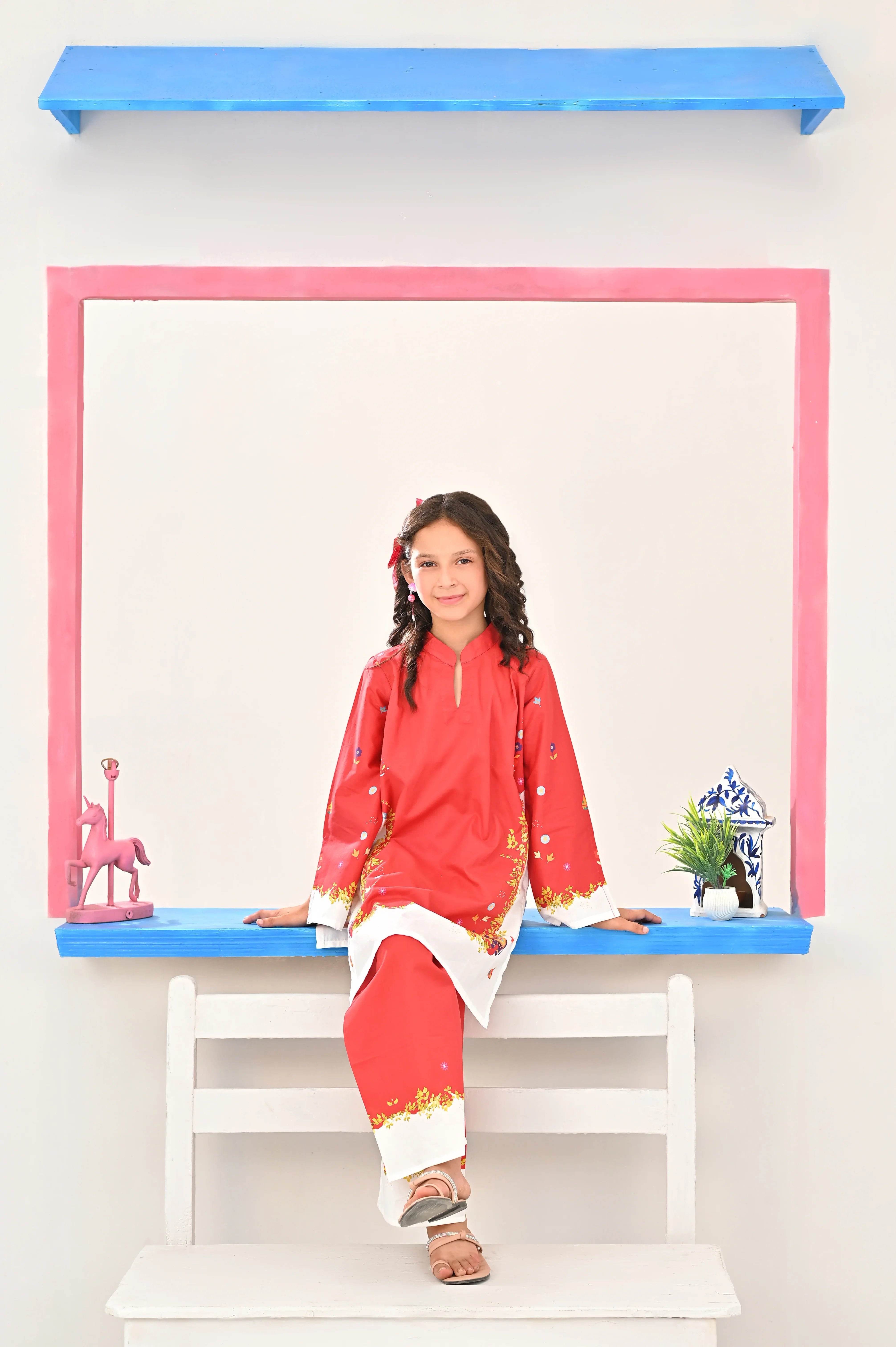 Dhaga Stitched 2 Piece Premium Cotton Lawn Kids Collection'2025-ANNA