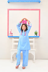 Dhaga Stitched 2 Piece Premium Cotton Lawn Kids Collection'2025-Skyler