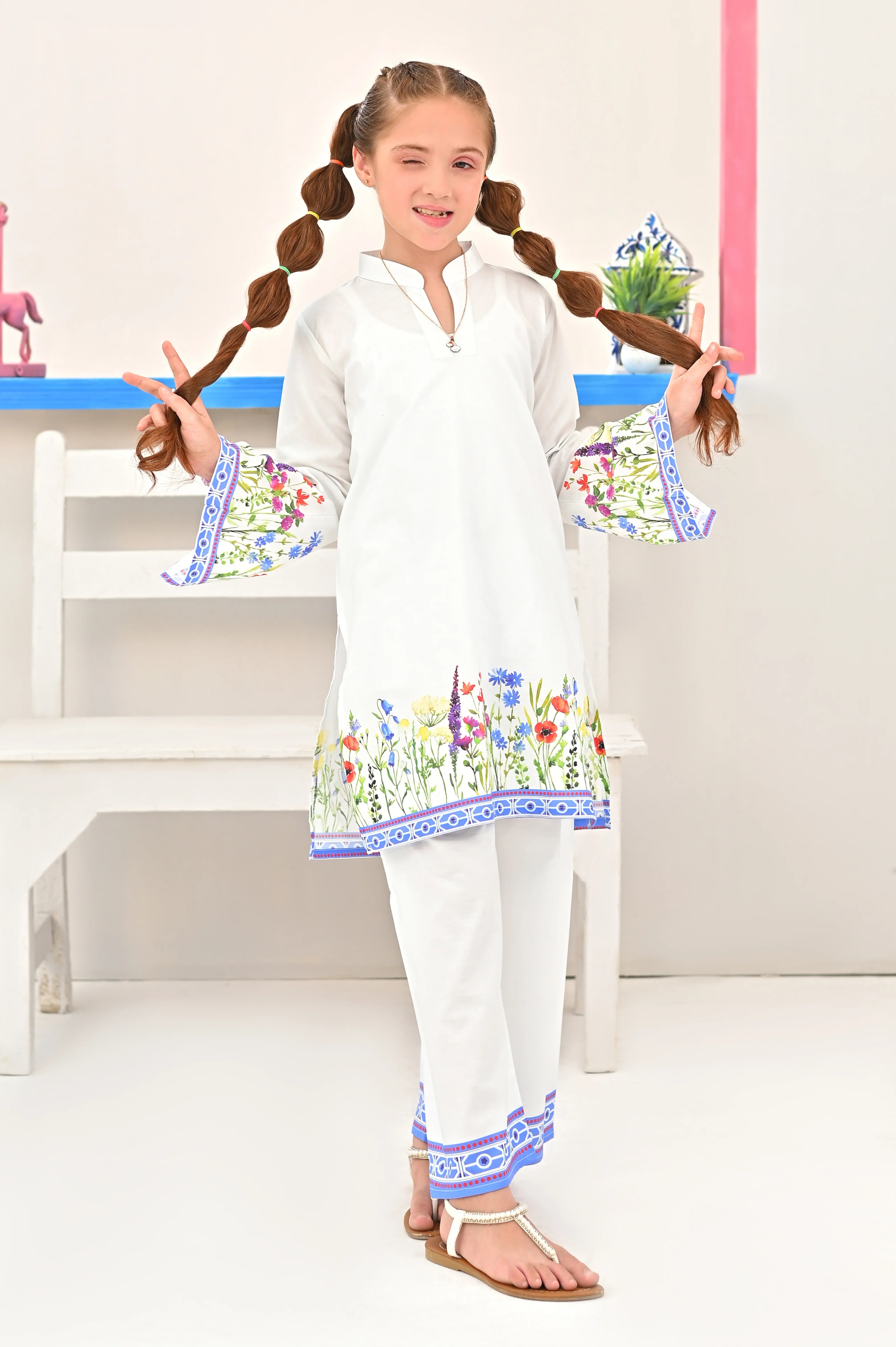 Dhaga Stitched 2 Piece Premium Cotton Lawn Kids Collection'2025-TYLA