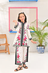 Dhaga Stitched 2 Piece Premium Cotton Lawn Kids Collection'2025-Florse