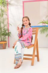 Dhaga Stitched 2 Piece Premium Cambric Kids Collection'2025-Bloom