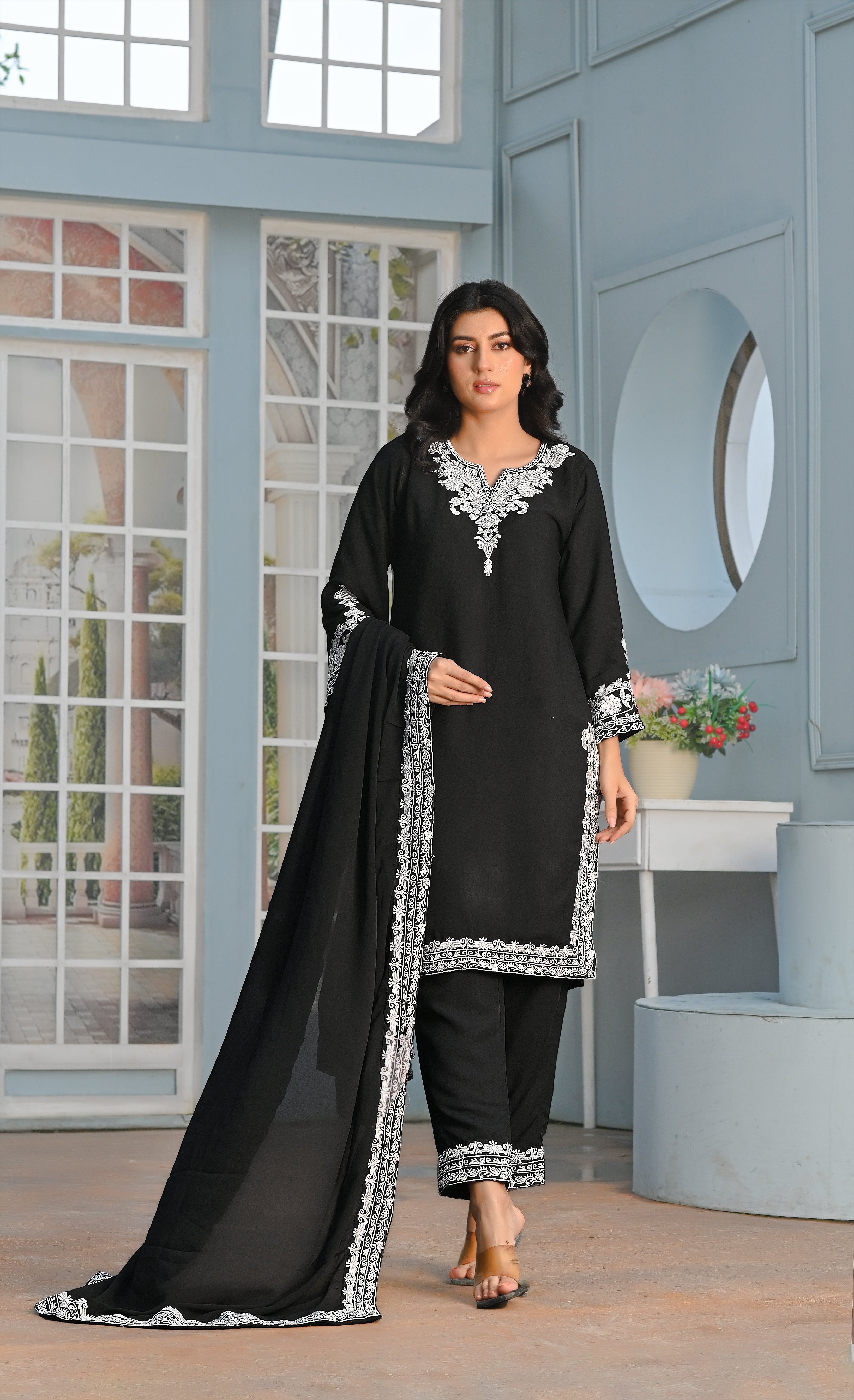 Zaib E Hoor Chromate Stitched 3-pc Suit