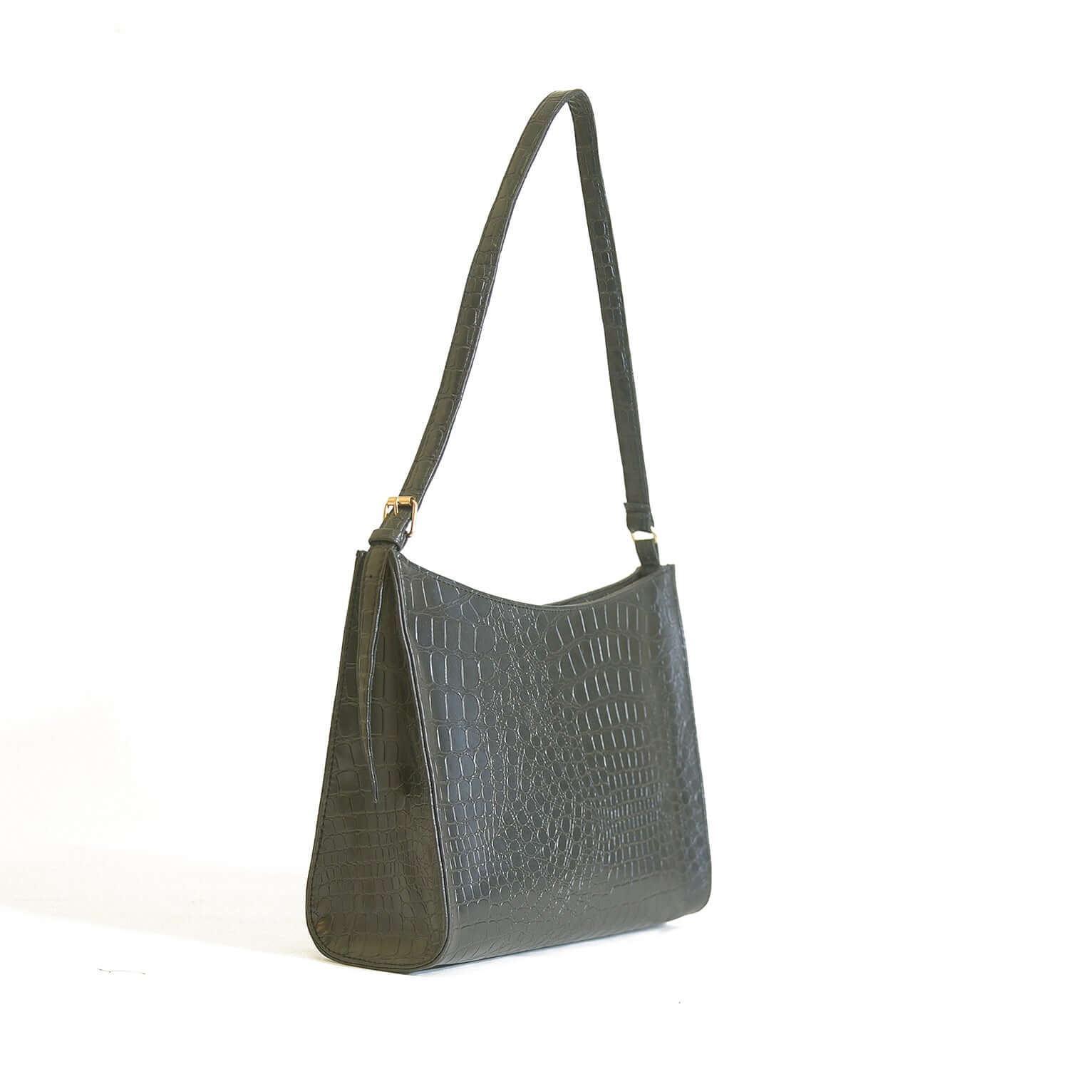 Half Moon crocodile Black - Bag X
