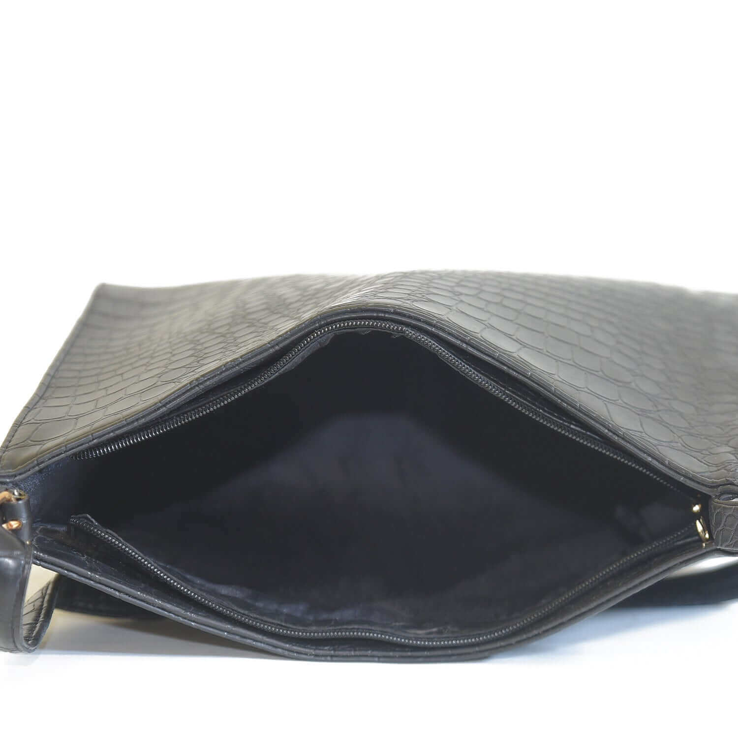 Half Moon crocodile Black - LEFTOVER - Bag X