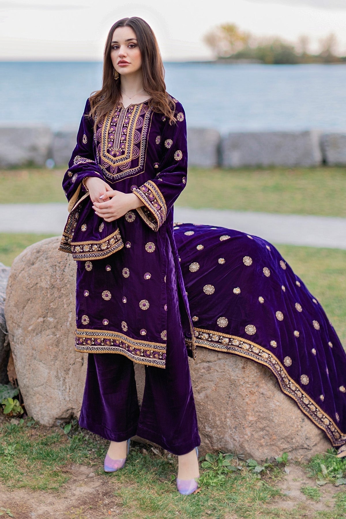 Panache Apparel Stitched Velvet Collection-Velvetine
