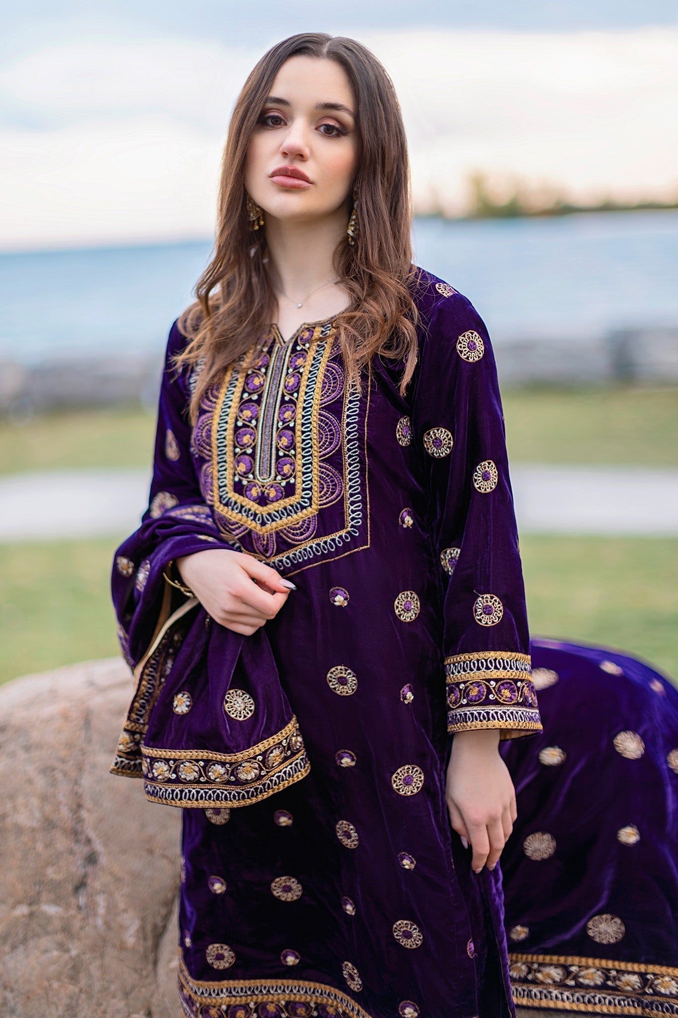 Panache Apparel Stitched Velvet Collection-Velvetine