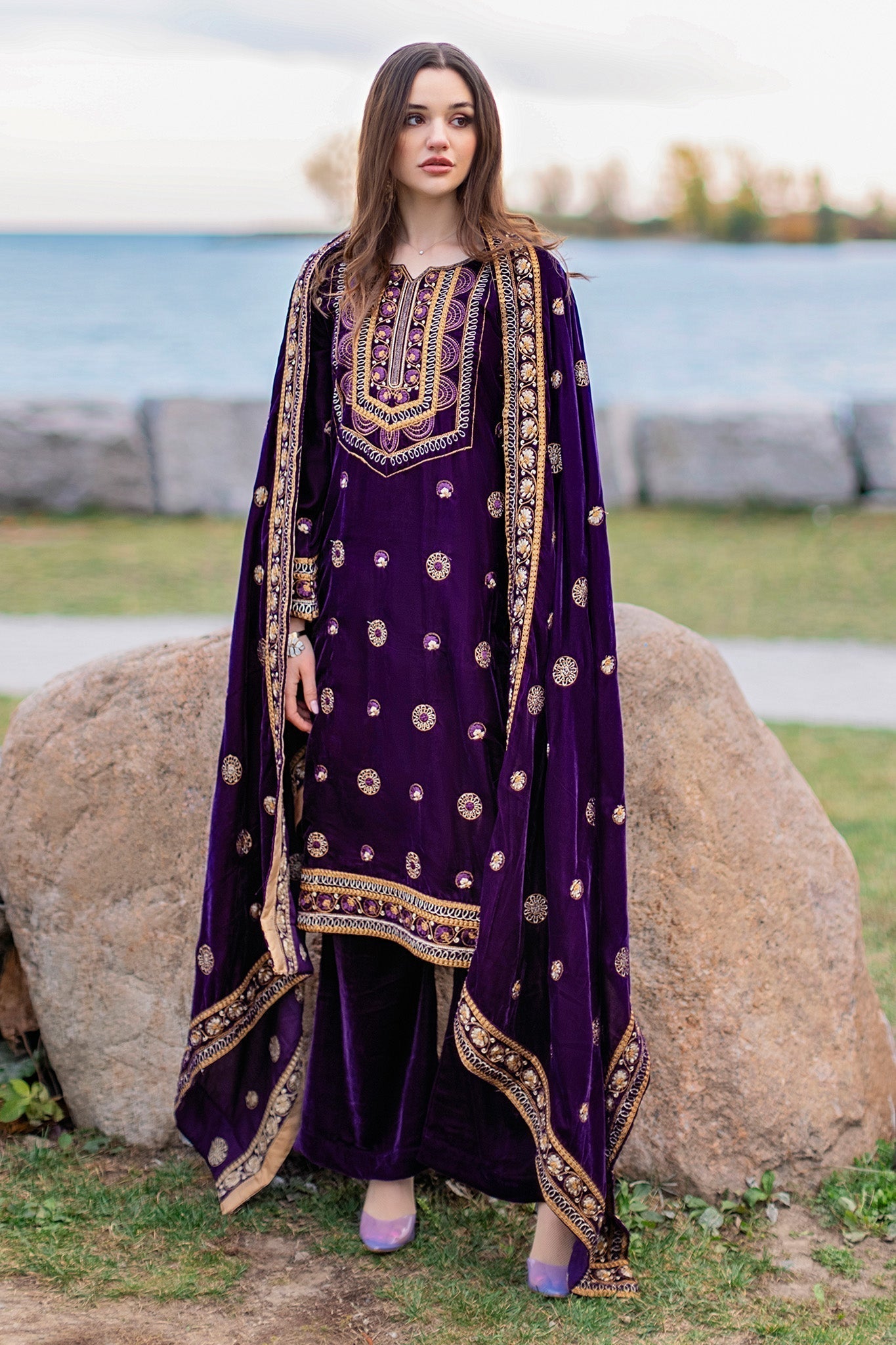Panache Apparel Stitched Velvet Collection-Velvetine