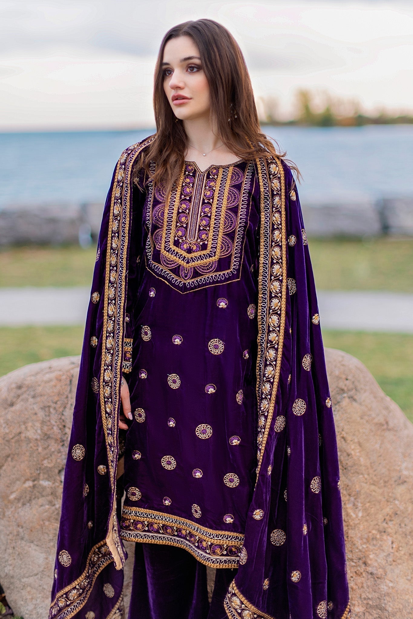 Panache Apparel Stitched Velvet Collection-Velvetine