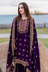 Panache Apparel Stitched Velvet Collection-Velvetine