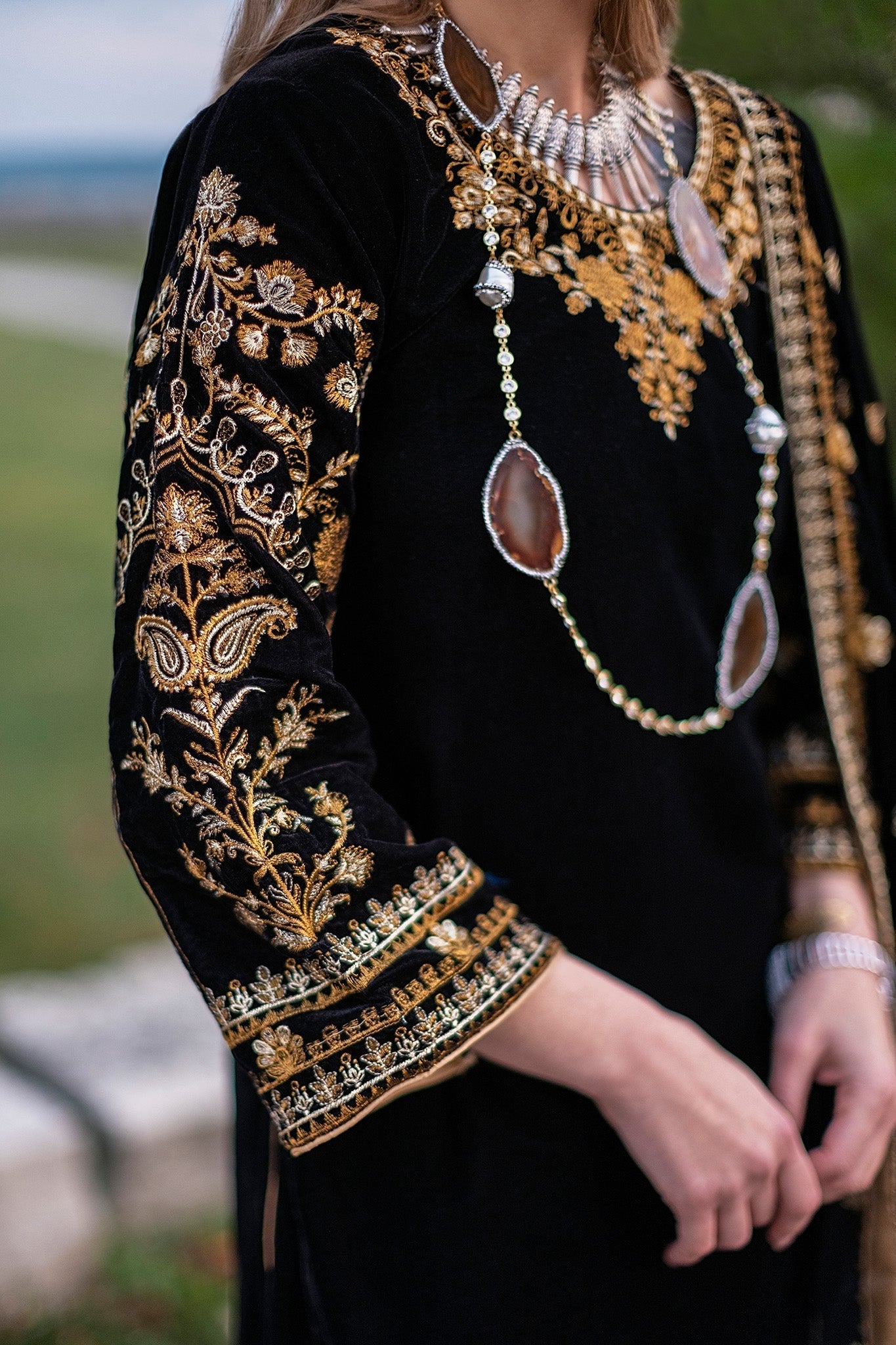 Panache Apparel Stitched Velvet Collection-Eclipse