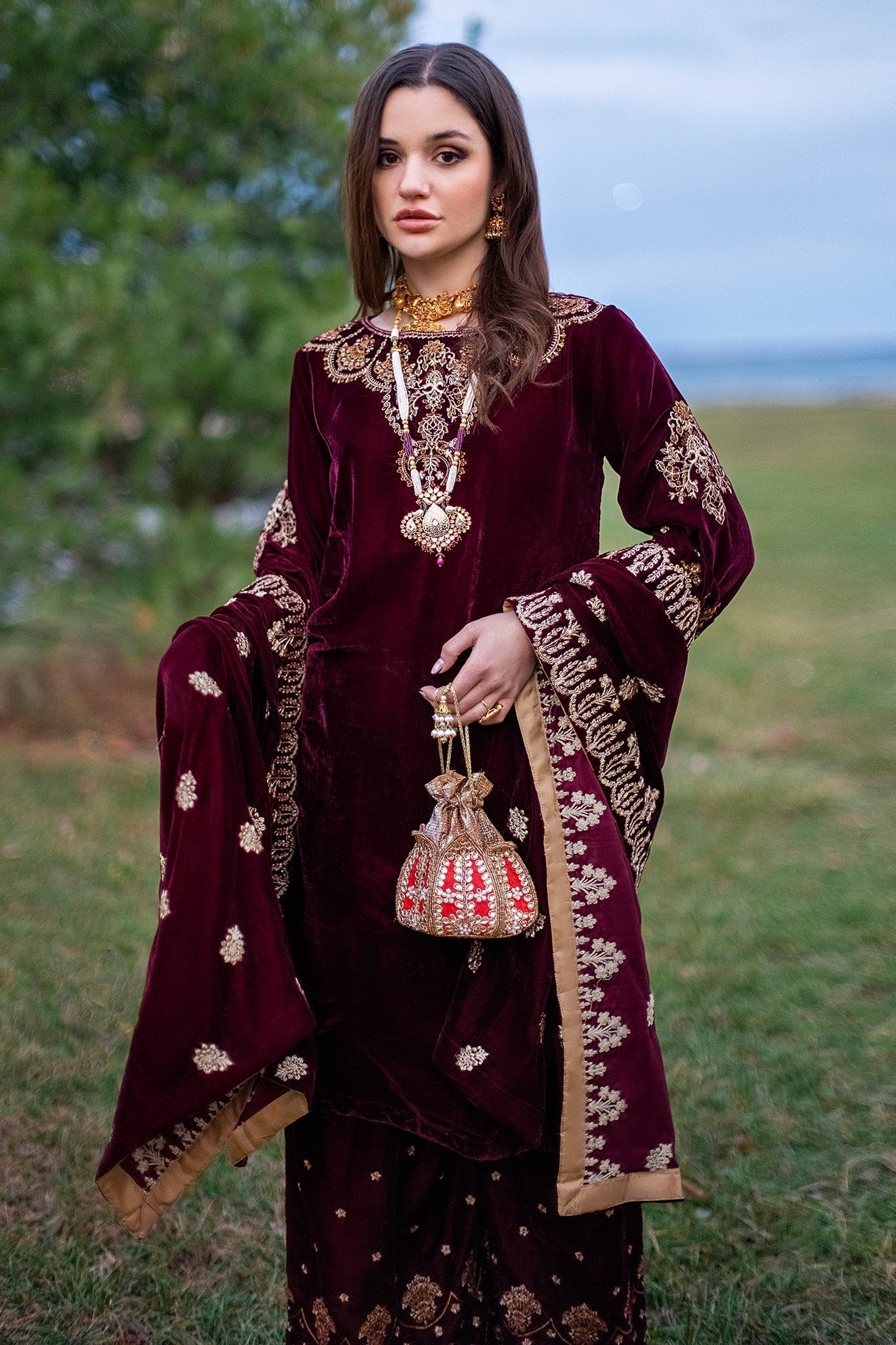 Panache Apparel Stitched Velvet Collection-Elegance