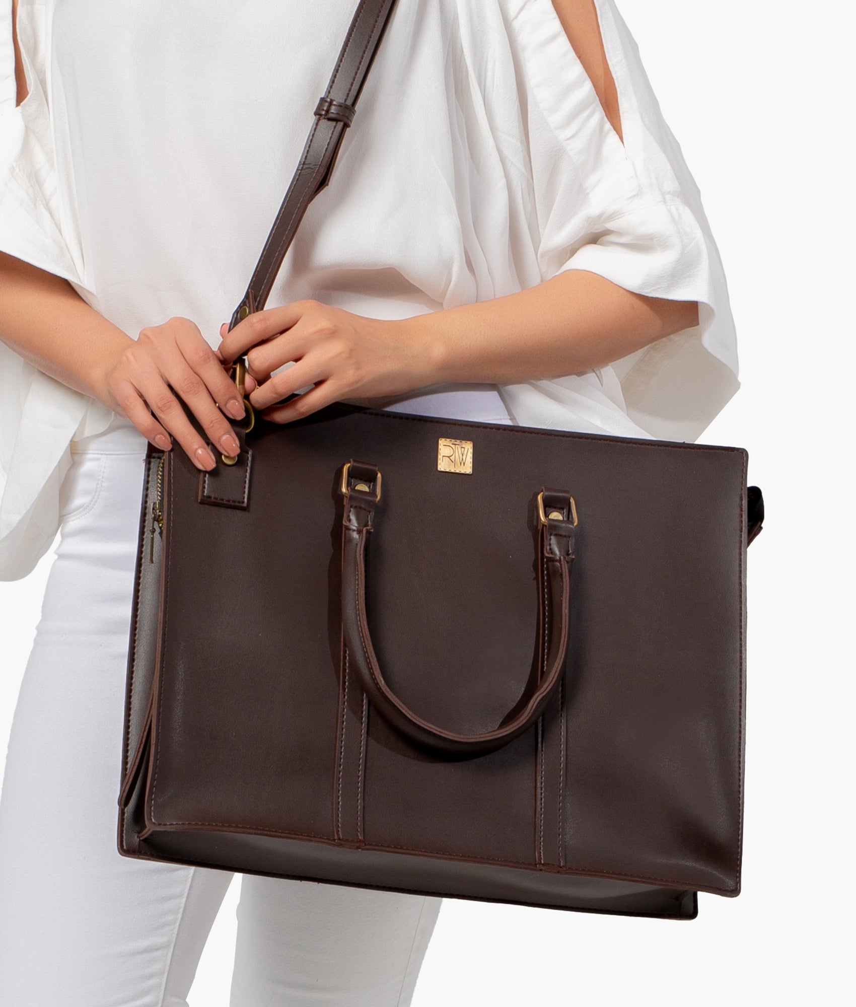 RTW Creation - Dark brown laptop bag