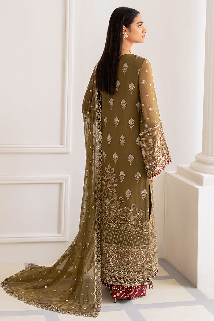 Flossie Unstitched 3 Piece Formals Executive Vol-06 Collection'2025-Dreary Aureate
