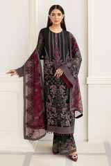 Flossie Unstitched 3 Piece Formals Executive Vol-06 Collection'2025-Dusky Stygian (A)