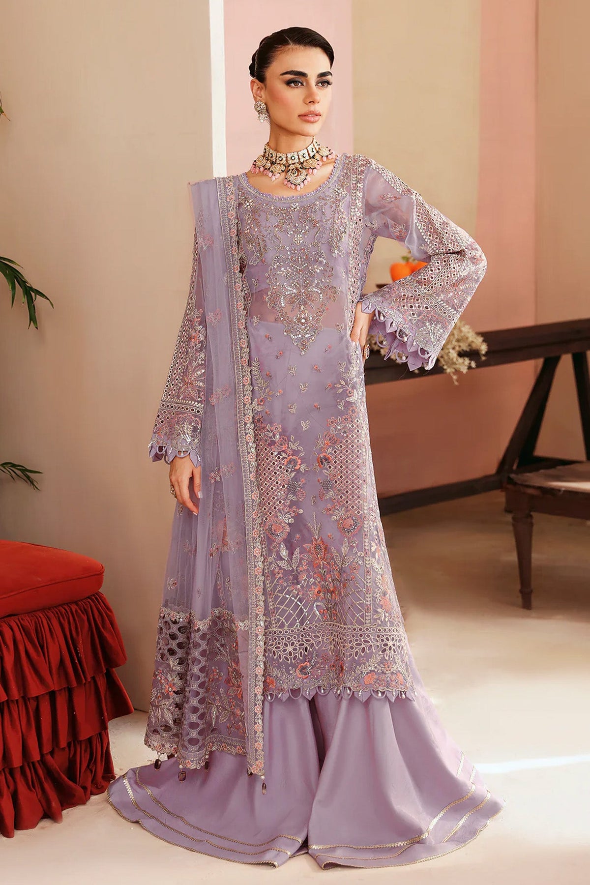 Ramsha Unstitched 3 Piece Festive Formals Vol-02 Collection'2025-E-201