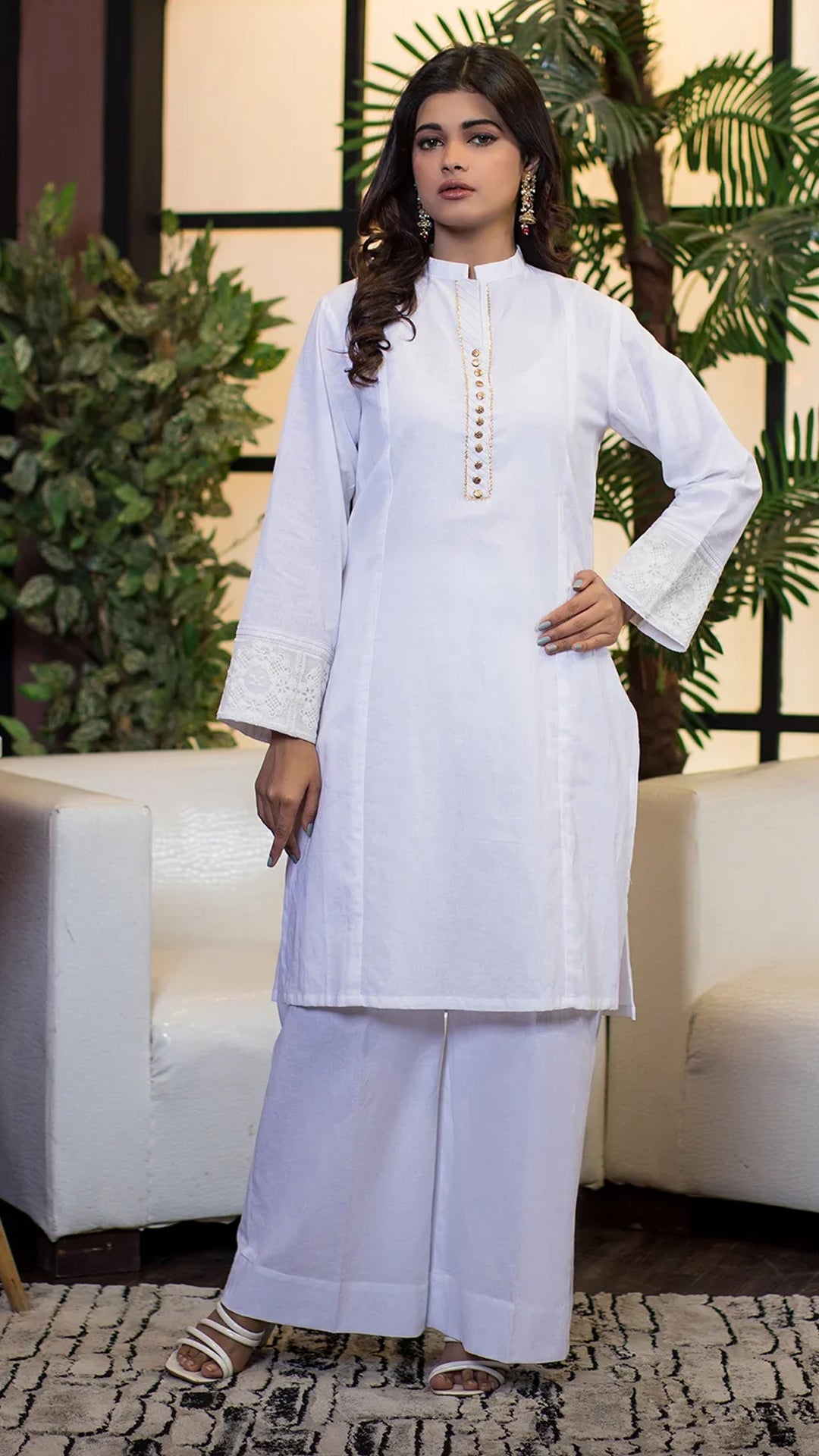Urban Cut 1 Piece Cotton Embroidered Kurta