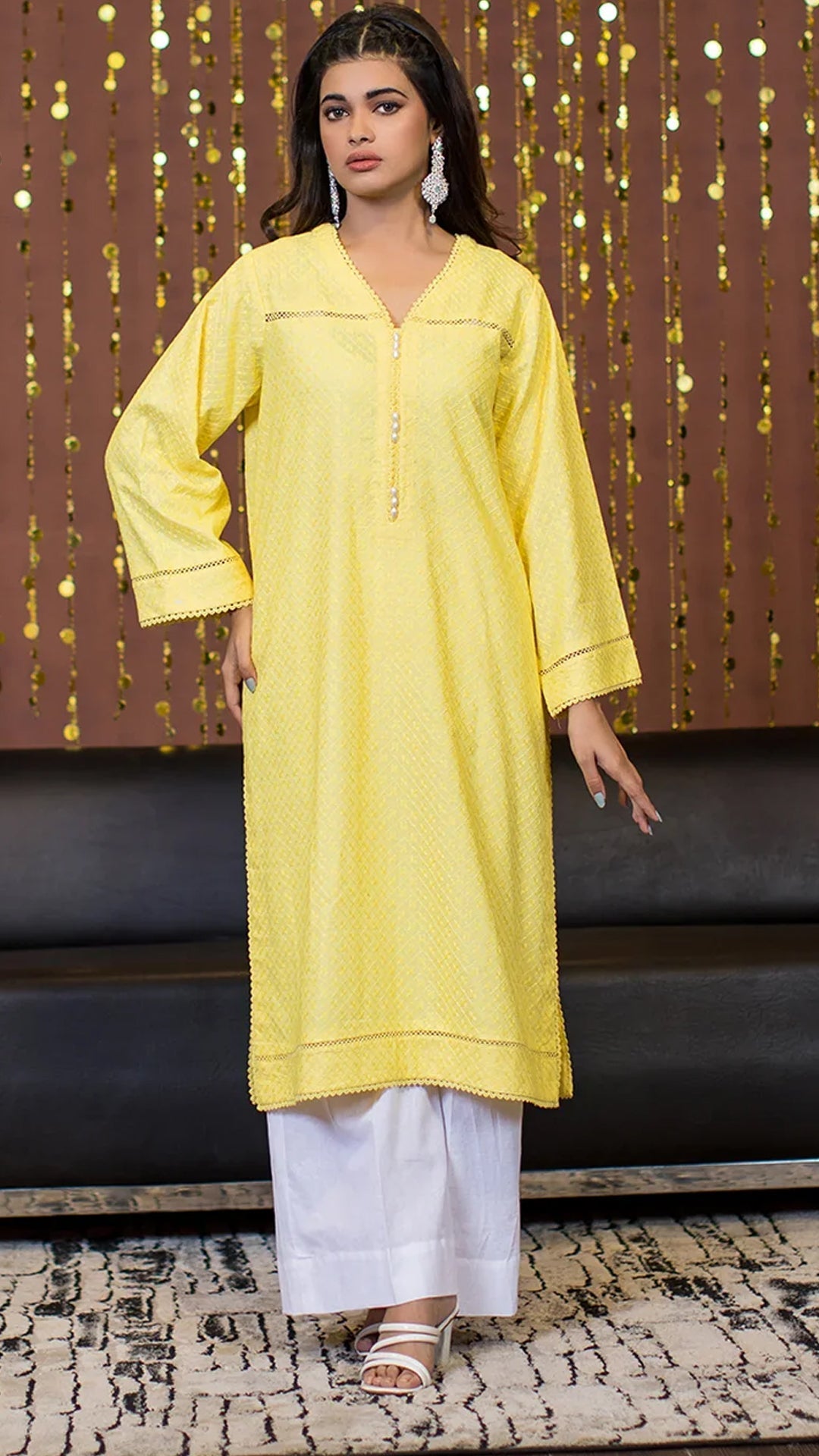 Urban Cut 1 Piece Cotton Chicken Kari Kurta