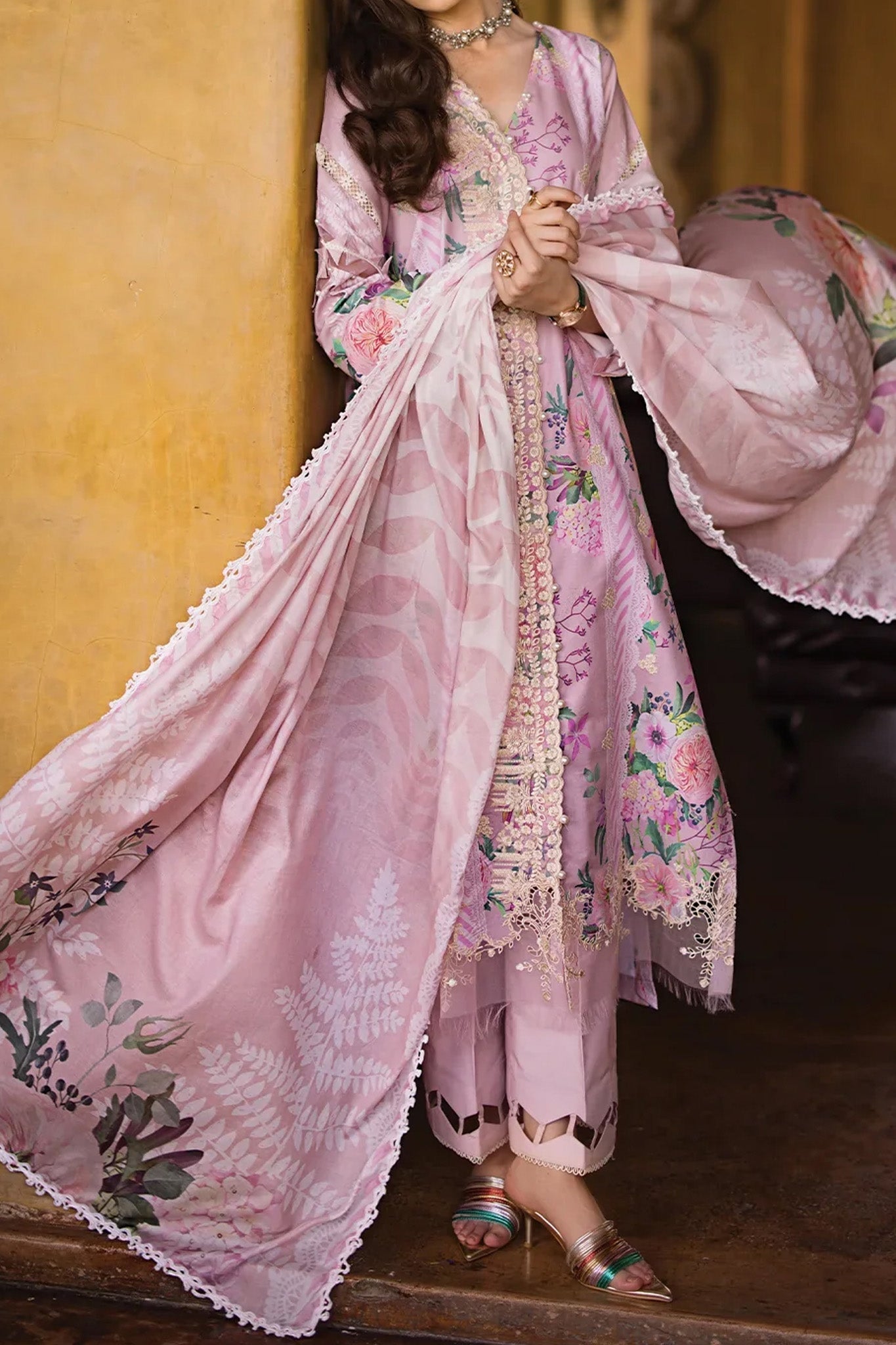 Elaf Prints Chikankari Unstitched 3 Piece Lawn Collection'2024-ECT-04-B