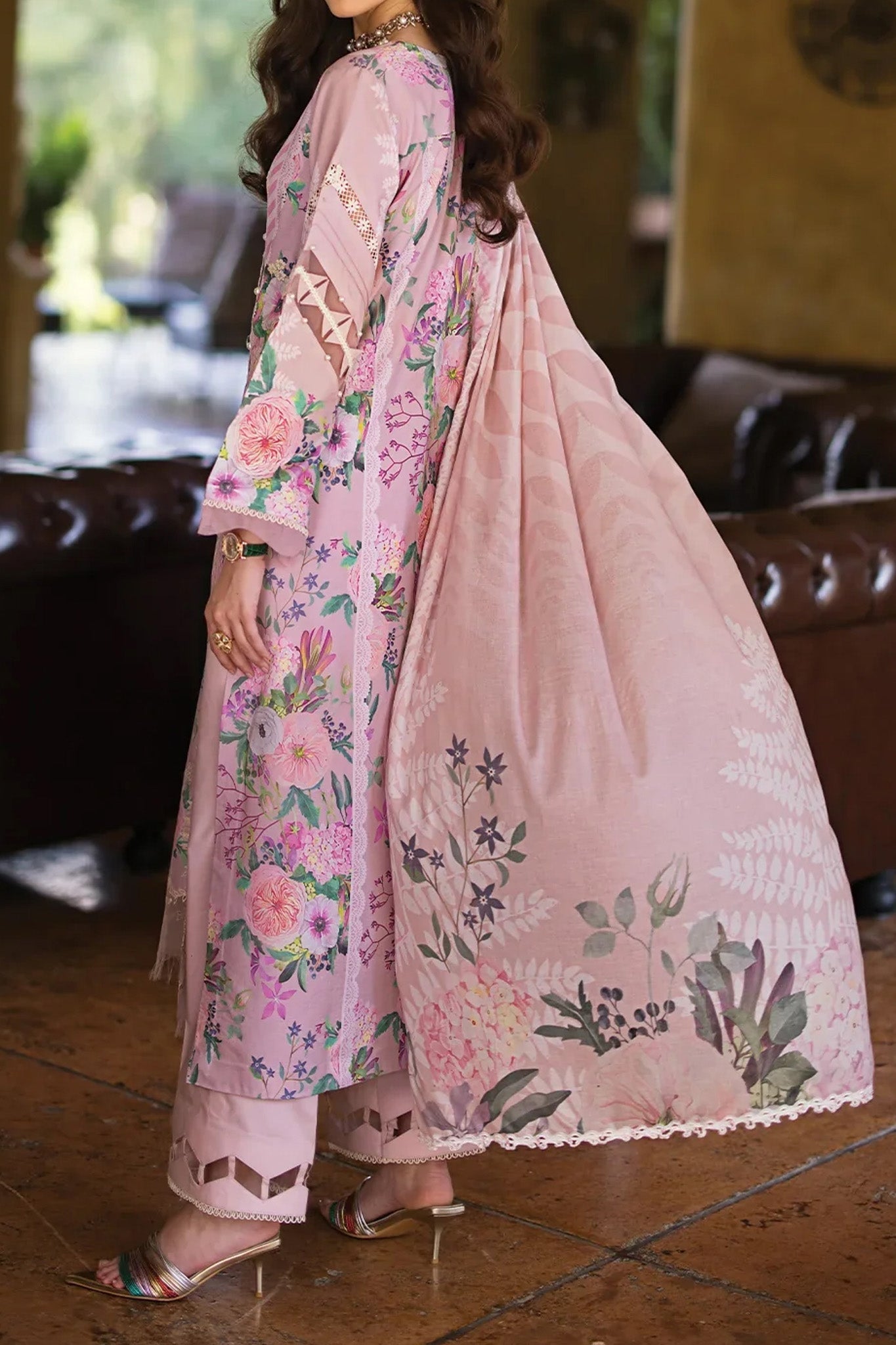 Elaf Prints Chikankari Unstitched 3 Piece Lawn Collection'2024-ECT-04-B