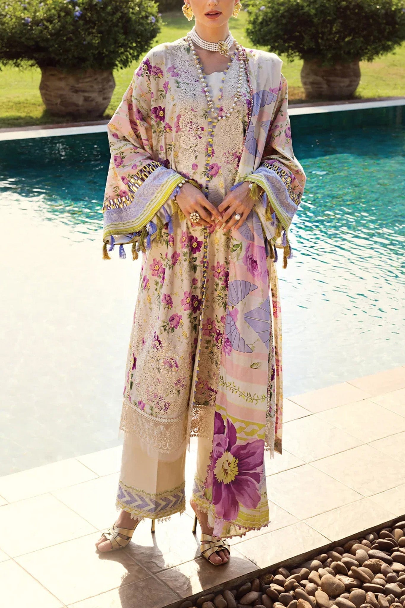 Elaf Prints Chikankari Unstitched 3 Piece Lawn Collection'2024-ECT-06-A