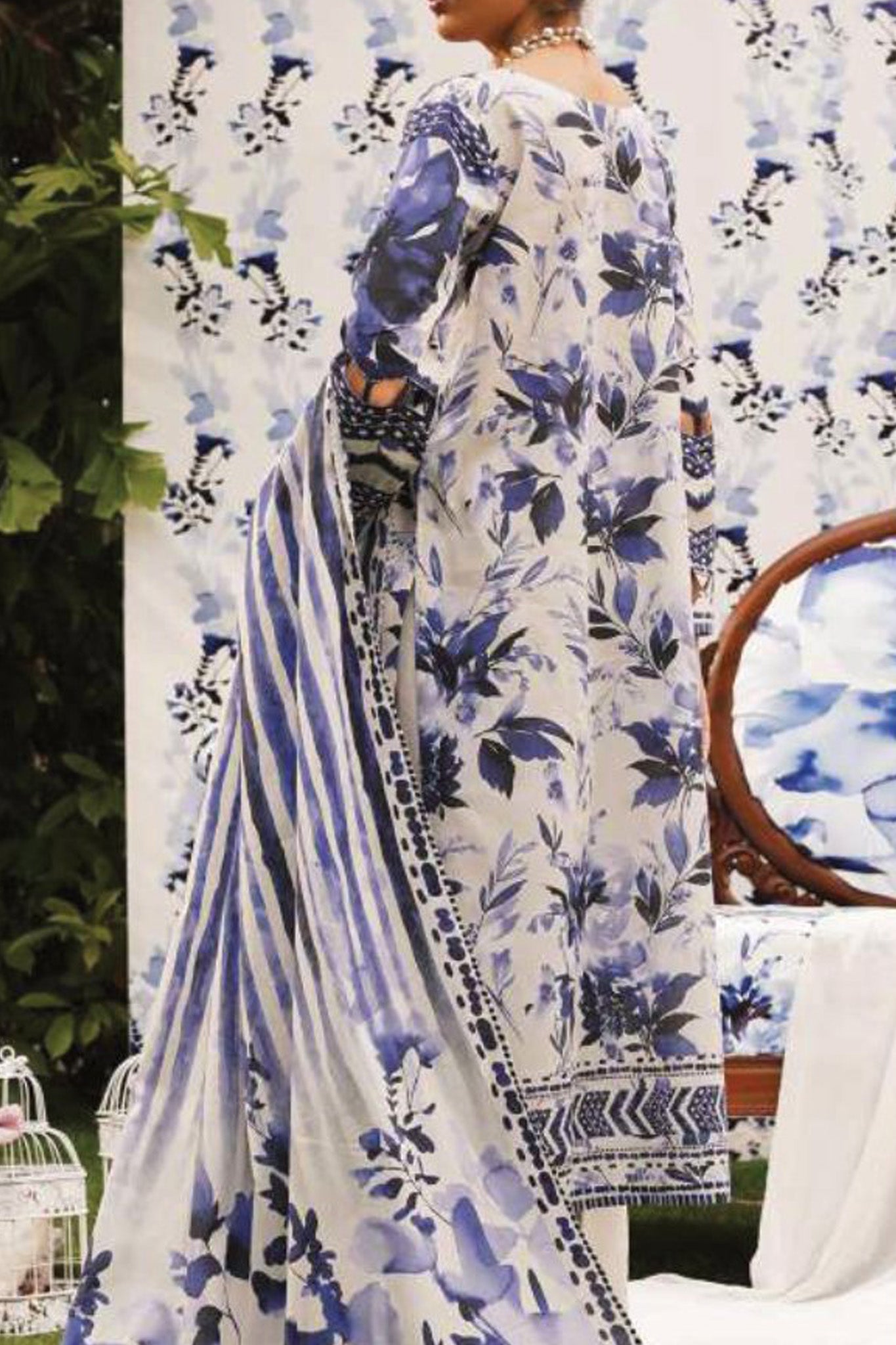 Elaf Prints Unstitched 3 Piece Printed Lawn Collection'2024-EEP-07-A-Shadow Sisters