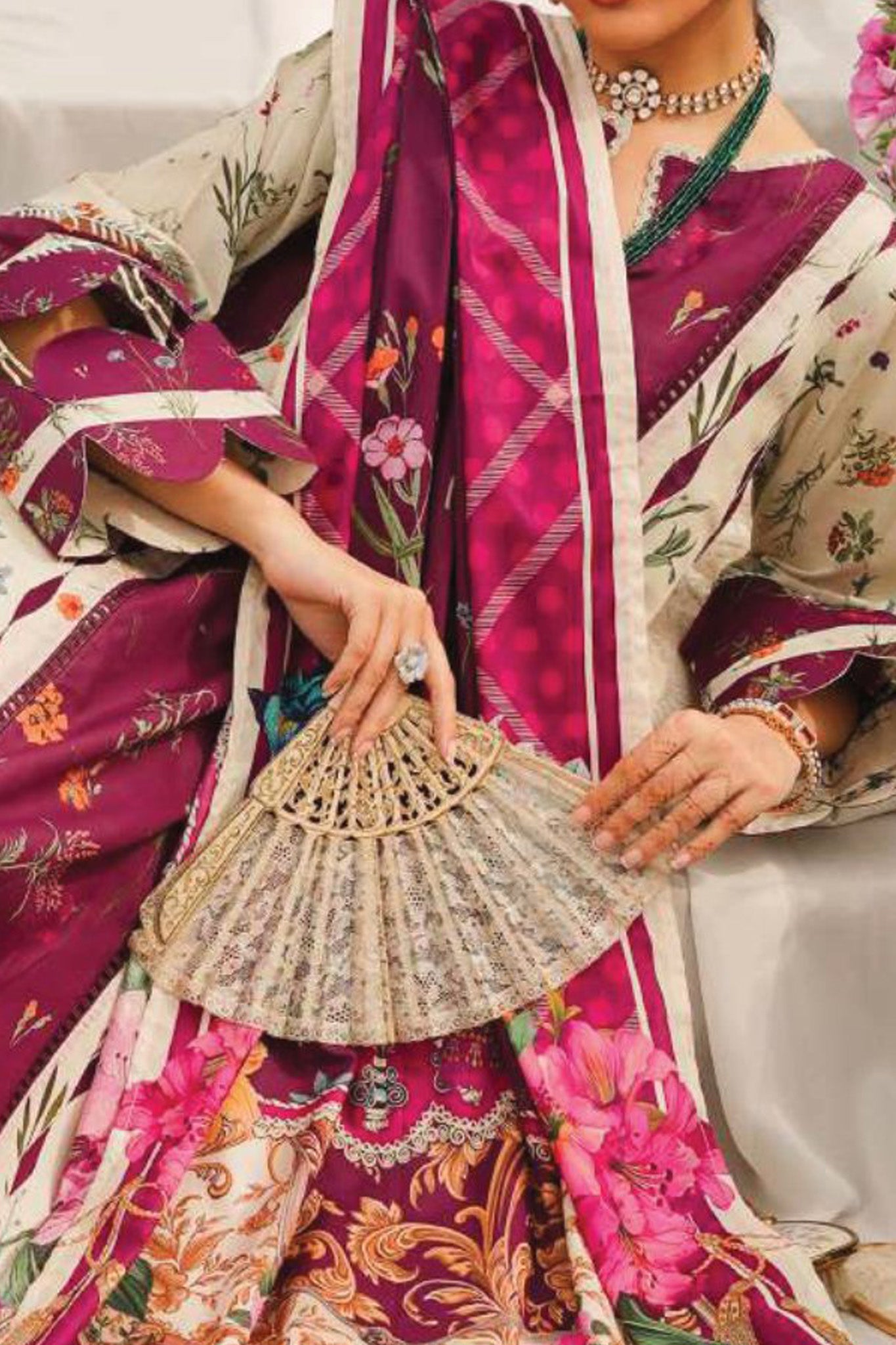 Elaf Prints Unstitched 3 Piece Printed Lawn Collection'2024-EEP-08-A-Twilight Ties