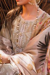 Hai Kuch By Elaf Unstitched 3 Piece Festive Emb Lawn Collection'2024-EHK-08-Pur Shokh