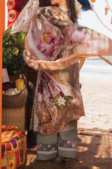 Hai Kuch By Elaf Unstitched 3 Piece Festive Emb Lawn Collection'2024-EHK-08-Pur Shokh
