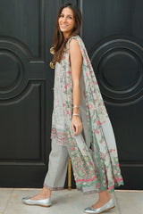 Festive Edit By Sahar Unstitched 3 Piece Emb Lawn Vol-02 Collection-EL-V2-S25-03-Silver Petal