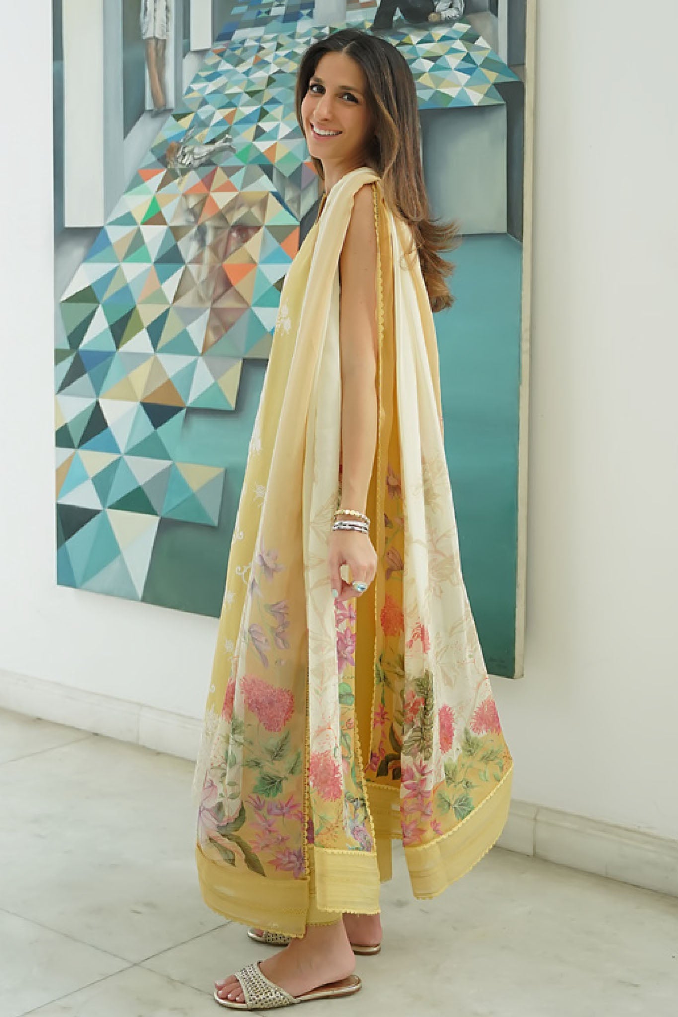 Festive Edit By Sahar Unstitched 3 Piece Emb Lawn Vol-02 Collection-EL-V2-S25-04-Citrus Bloom