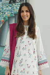 Festive Edit By Sahar Unstitched 3 Piece Emb Lawn Vol-02 Collection-EL-V2-S25-05-Dream-Plum