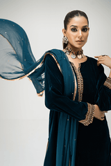 Bagh E Makhmal By Zaaviay Stitched Elmas (Three Piece)